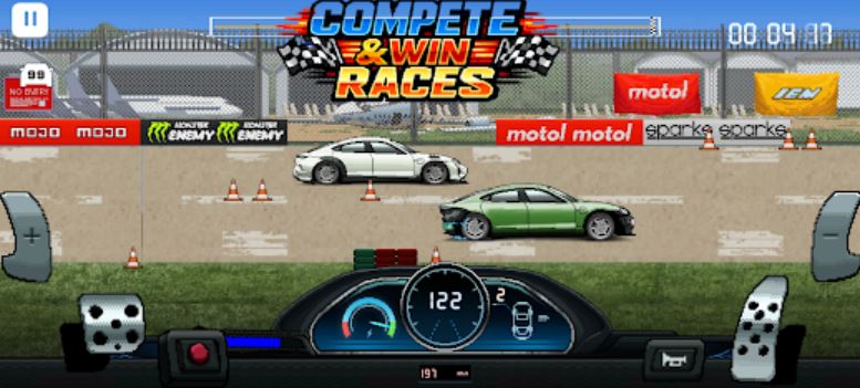 pixel car racer apk mod