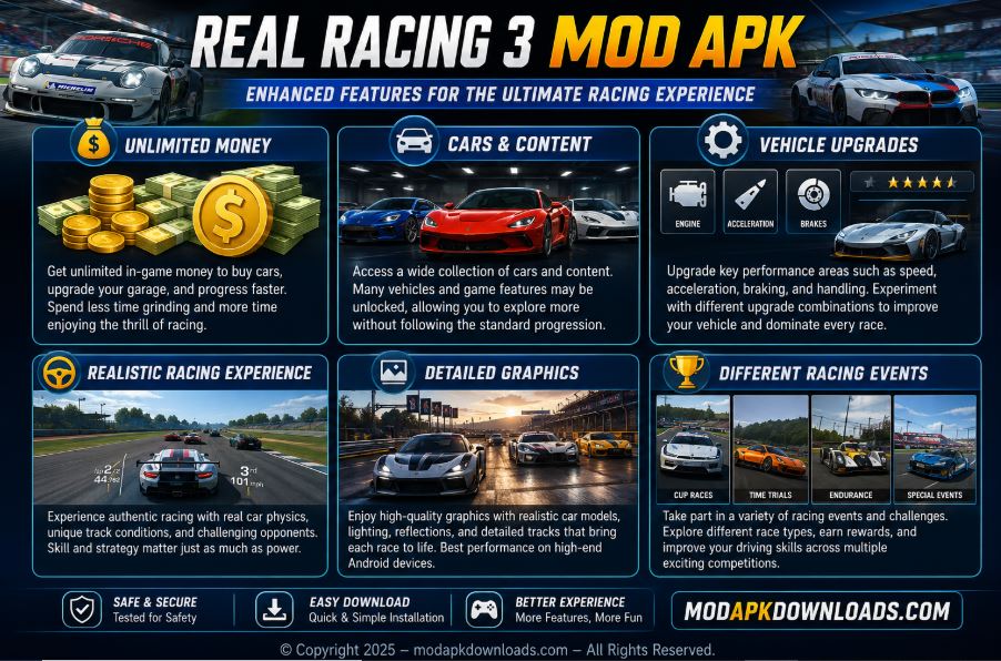 real racing 3 apk mod