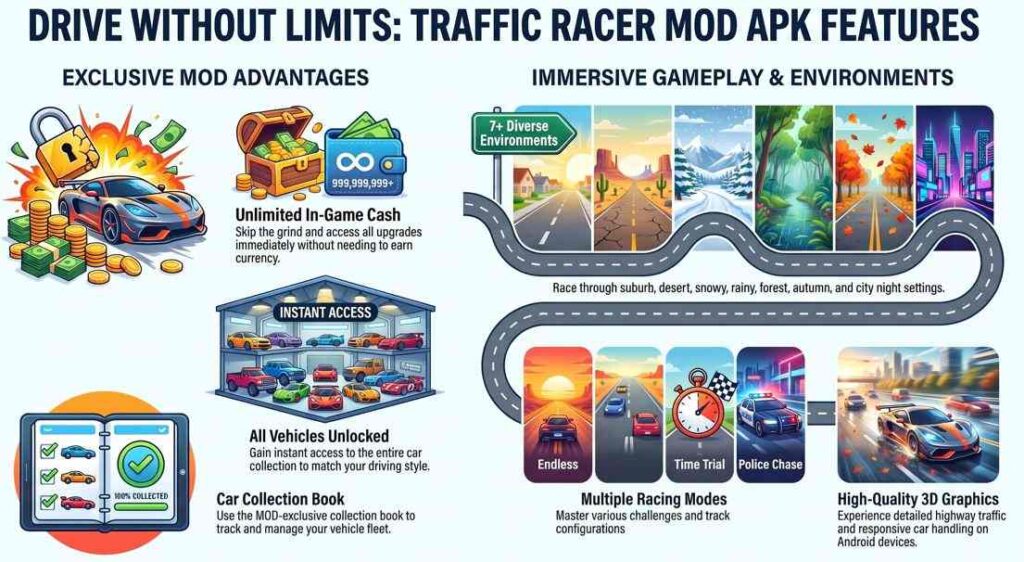 download traffic racer mod apk