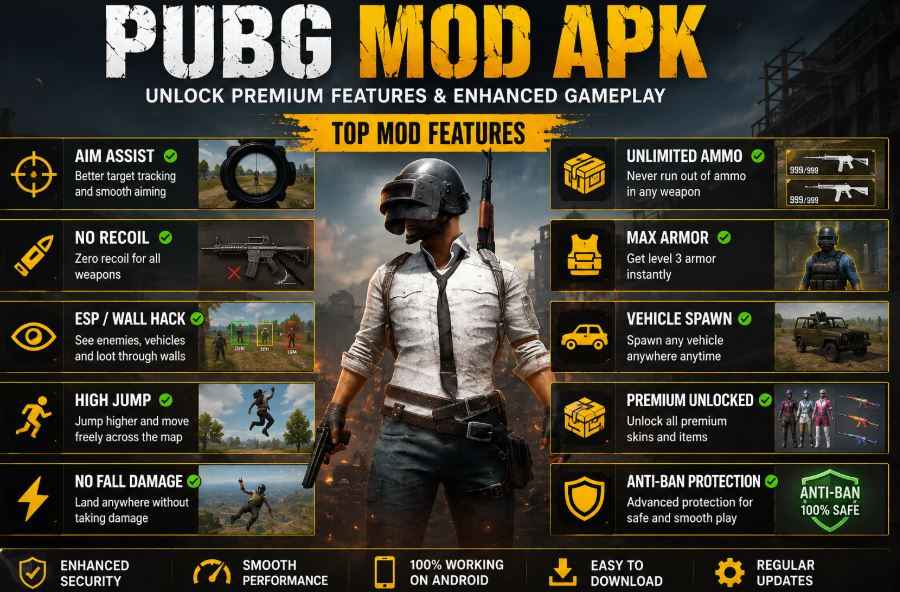 pubg mobile mod apk hack download